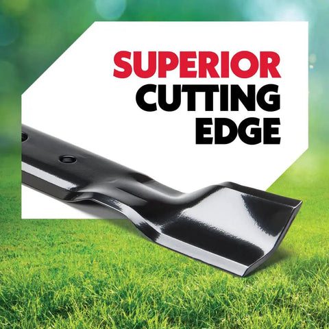 Gator G3 22 Inch Lawn Mower Blades For 22 Inch Deck Direct Replacement Fits Toro Recycler And Lawn Boy shown on grass