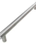 Melrose Stainless Steel Oversized Appliance Pull 12 Inch Center To Center 16 Inch Overall, shown at an angle, brushed finish.