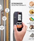 Heavy Duty 4 In 1 Stud Finder And Wall Scanner Acting As A Straight Shooter For Your House Repair Projects With A Wood Moisture Meter and LCD Display