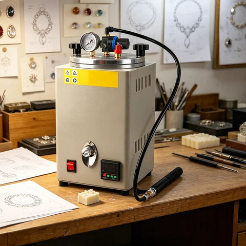 Manual Wax Pump For Wax Pot And Injector Machines With Iron And Rubber Build, stable air supply on workshop bench