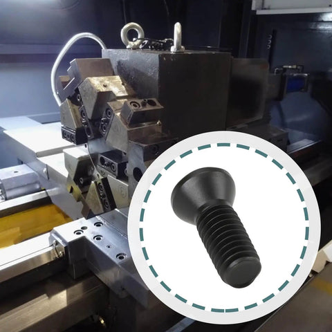 Premium M3.5 X 10 Millimeter Torx Drive Screws For CNC Lathe Tool Holders And Carbide Inserts in black coating and solid steel.