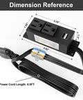 Power Outlet Kit For Gun Safe With 2 AC Outlets And 2 USB Ports 6 Point 9 Foot Removable Cables With Quick Connector
