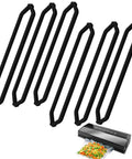 Six-piece black foam gasket set for GERYON vacuum sealer E2900/E2901 (upper and lower replacements)