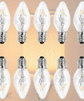 Long Lasting 15 Watt Salt Lamp Bulbs For Himalayan Salt Lamps 10 Pack E12 Base C7 Replacement Bulbs