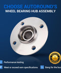 Rear Wheel Bearing Hub Assembly 512303 For Nissan Sentra 2000 2001 2002 2003 2004 2005 2006 Non ABS Replacement with smooth flange