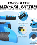 Rotary Yard Sprinkler With Wide Coverage For Lawns And Gardens Adjustable Spray Patterns And Angles Connect Multiple Units