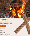 Comprehensive Survival Kit With Windproof 2.6 Inch Matches In Waterproof Case Thermal Blankets Fire Ropes And Wax Rope