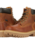 Direct Attach 6 Inch Soft Toe Insulated Waterproof Work Boot For Men Marigold Wide 7.5 with seam-sealed leather on display