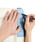 Using Cabinet Hardware Drill Template Kit For Knobs And Pulls, Precision Jig With Multi Center Holes From 2.5 Inch To 6.25 Inch on cabinet