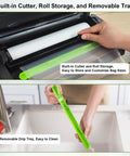 Image shows a 95kPa Vacuum Sealer With OneTouch Auto Vac And Seal, Double Heat Seal, Built In Bag Storage And Cutter.