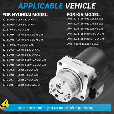 Straight Swap Rear Axle Differential Actuator Motor For Hyundai Santa Fe Tucson Kia Sorento Sportage installation guide.