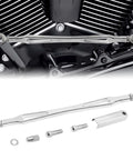 Chrome Gear Shift Linkage Replacement For Harley Softail Dyna Touring Road King Electra Street Glide Tri Glide 1986 And Later Billet Aluminum Build Smooth Shifting Easy Adjustment Slick Chrome Finish on Harley engine