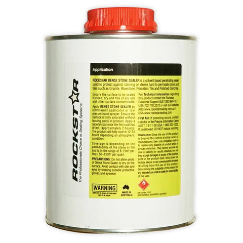 Top-Shelf Solvent-Based Dense Stone Sealer For Granite Porcelain And Polished Concrete With Killer Stain And UV Protection In 1 Liter Bottle.