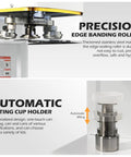 No Sweat Automatic Cup Sealer, 140 Watt Commercial Foil Wrapping Machine with integrated automatic lifting cup holder.