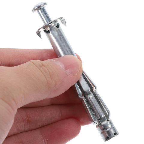 Ultra Durable Hollow Wall Anchors Kit With Threaded Inserts For Metal And Toggle Nuts For Drywall And Stucco Fixes close-up
