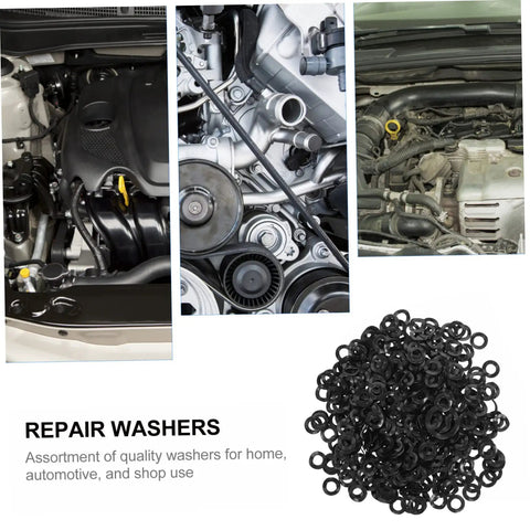 Spring Steel Wave Washer Set 500 Pack Compression Type With Three Wave Design For Solid Load Distribution In Electrical Automotive And Industrial Applications Pre Tempered Flat Wire Uniform Diameters High Elasticity And Anti Loosening Performance washer assortment in engine bay