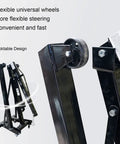 Flexible wheels on Heavy Duty 2 Ton Hydraulic Engine Hoist, Alloy Steel Cherry Picker Lift for easy maneuverability.