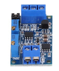 Current To Voltage Converter Module With Dial In Zero And Full Scale Adjustments Plus Wide Supply Range, top view, blue circuit board.