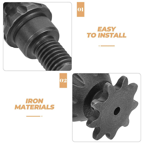 Heavy Hitter Iron Motorcycle Transmission Gear Reduction Unit For Mini Bikes Atv And Hot Rods Pumping Out Serious Torque And Dependable Power Distribution- detailed view of iron gear.