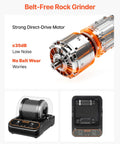 Rock Tumbler Kit With 2 Lb Capacity And 4 Speed Settings 1 To 9 Day Timer TPU Drum Direct Drive Motor and components shown
