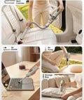Slim V10 Ultra Cordless Car Vacuum 4 In 1 Portable Mini Cleaner with 19KPa suction used on car seat and keyboard.