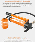 Hydraulic pump from Heavy Duty 8 Ton Hydraulic Knockout Punch Driver Kit With One Half Inch To Two Inch Dies Electrical Conduit Hole Cutter Set Six Die Punches Included Pro Grade KO Tool Fast Clean Holes Durable Pump No Leak Easy Operation