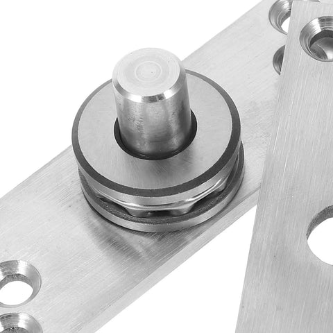Two Pack Heavy Duty 360 Degree Stainless Steel Hidden Pivot Door Hinges For Concealed Floor To Ceiling Mount Moisture Resistant Durable Door Hardware For Humid Environments And High Traffic Doors close-up