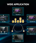 SMA Calibration Kit Set For NanoVNA H4 V2 V3 And SAA Mini1300 PS100 with connectors and jumpers displayed with analyzers