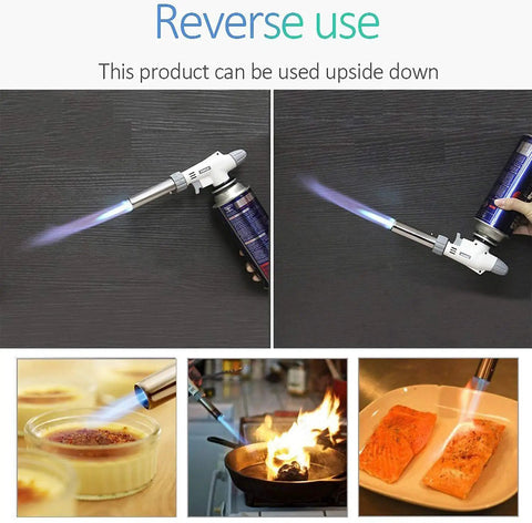 Versatile Butane Torch Lighter For Kitchen And BBQ Searing Meat Sous Vide Baking Grilling And Crafting Projects Like Jewelry DIY Refillable