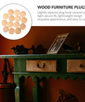 Wooden Screw Hole Plugs For Furniture Easy Install No Fuss Decorative Covers 50 Pack with green table display