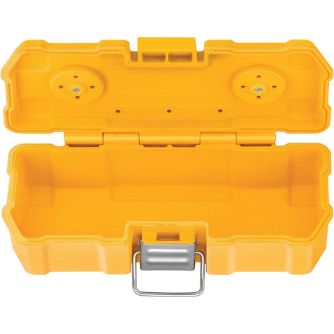 Open yellow magnetic tough case for Impact Driver Bit Set With Magnetic Tough Case, 15-Piece Carbide Tipped Bits, visible