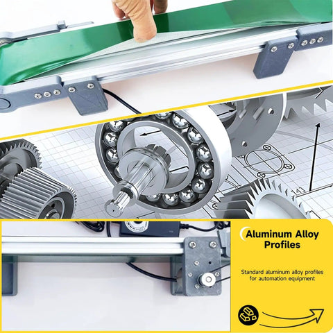 Compact Desktop Belt Conveyor With Dead Simple Variable Speed Adjustments Pvc Conveyor Belt For Small Assembly Lines And Quick Shop Hauls Smooth Roll Action Offers Serious Bang For Your Buck On Any Creative Project