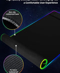 Oversized Mouse Pad With Built In Phone Holder RGB Desk Mat Featuring 15W Wireless Fast Charging Waterproof Non Slip Surface