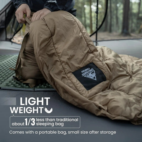 Packing Ultralight Sleeping Quilt For Backpacking And Hammock Camping, 40 Degree Warmth With Footbox, Weighs 35oz, Lightweight 20D Rip