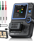 All In One LCR P1 Transistor Tester And SMD Component Analyzer with probes and USB cable visible