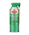 Front view of CRC Food Grade Penetrating Oil 11 Ounce General Purpose Lubricant for Food Processing Equipment, aerosol can with green cap.