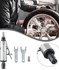 Top Notch Pneumatic Air Die Grinder Kit With Hella Fast Rotation And Sweet Smooth Polishing For Boss Level Metal Mold Grinding And Reliable Shop Tools, showing grinder and wrenches.