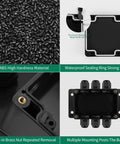 IP67 Waterproof Dustproof Electrical Junction Box With 15A 600V Barrier Terminal Cable Connector, ABS shell details