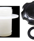 Aftermarket Jet Ski Gas Cap With Gasket And White Fuel Tank Filler Neck Kit Black Finish Compatible With OEM 59231-3734 And 51049-3714 Replacement Part For Watercraft