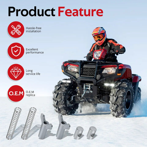 Rear Brake Adjuster Hardware Kit With Adjusting Nut For FourTrax Rancher Foreman Recon TRX ATV Models feature details