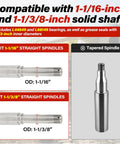 Two Piece 3500 Lb Trailer Hub Kit With 5 Lug 4.5 Inch Pattern Built For Straight Spindle Axles includes 1-1/16 and 1-1/3/8 inch spindles.