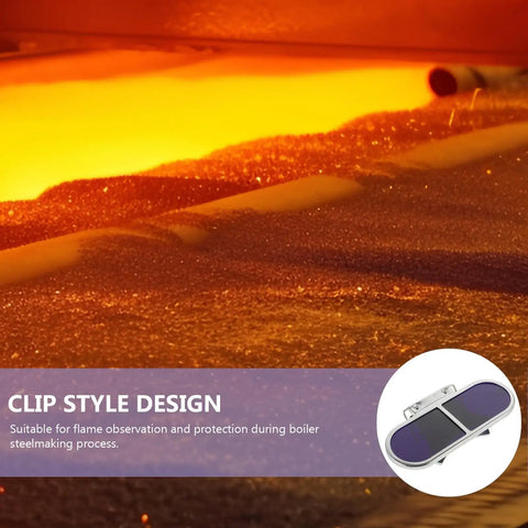 Industrial Grade Welding Goggles Featuring Adjustable Screw Clip Clamp Design To Keep Your Peepers Protected During Heavy Steelworking. Clip style design for flame observation.