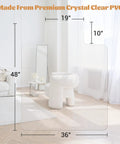 Heavy Duty Office Chair Mat For Hardwood And Tile Floors Easy Glide Under Desk Protector 36 By 48 Inch Clear in room.