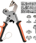 Snap Fastener Tool Kit With 100 Sets Of 15mm Boat Cover Snaps Heavy Duty For Fabric Leather RV Boat Canvas Sewing And DIY Crafts Comes With A Heavy Duty Installation Tool With Interchangeable Dies And A Handy Storage Case For Quick Repairs