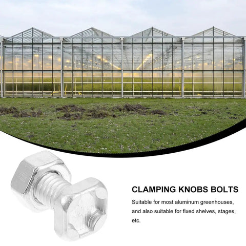 Aluminum Greenhouse Square Head Bolts And Nuts Kit 100 Sets Heavy Duty Rustproof Fasteners For Aluminum Frame Greenhouses Garden Repair And Supplies Today