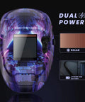 Pro Grade Auto Darkening Welding Helmet with large 3.94 x 3.82 inch screen, dual power solar & lithium-ion battery options