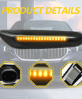 BMW Lit Sequential LED Side Marker Turn Signal Lights with amber flowing LEDs for 1 Series 3 Series 5 Series E36 E46 E60 E87 E90 E92 X1 X3