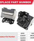 Engine Mount Set Two Piece With Heat Shield For 2007 Through 2014 GM Trucks And SUVs Right And Left Replacement A5365HY