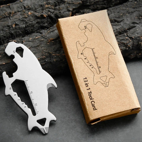 Must-Have Compact Keychain Tool Set For Everyday Carry, 5-In-1 Pocket Utility Kit, 8 cm Ultra Slim Stainless Steel Multi Tool