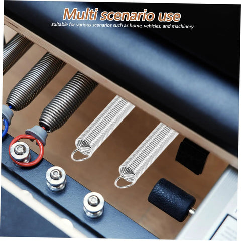 Stainless Steel Spring Assortment Kit 200 Pcs For Home Repairs And DIY Projects Featuring Versatile Compression Extension Springs With Stable Force For Machinery And Various Applications, black and silver springs mounted in machine panel
